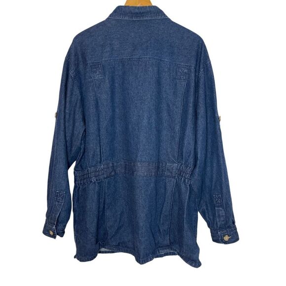 Vintage Duke Haband Oversized Y2K, Old Money Denim Jacket Blue Sz: XL - Picture 5 of 6